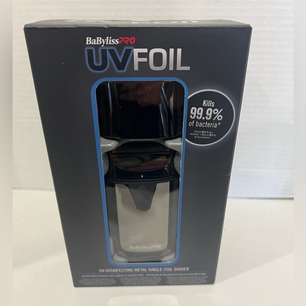 BaBylissPRO UVFOIL UV-Disinfecting Metal Single-Foil Shaver